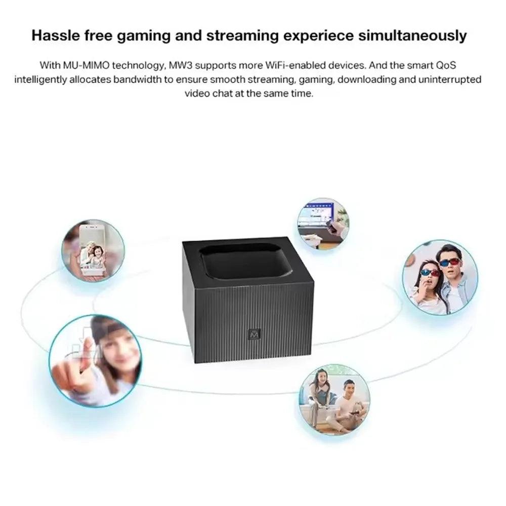 OEM 1200M Dual Band 2.4GHz 5.8GHz WiFi Mesh Router WiFi 5 AC1200 Smart Home Mesh Wireless Router 1200Mbps for Home