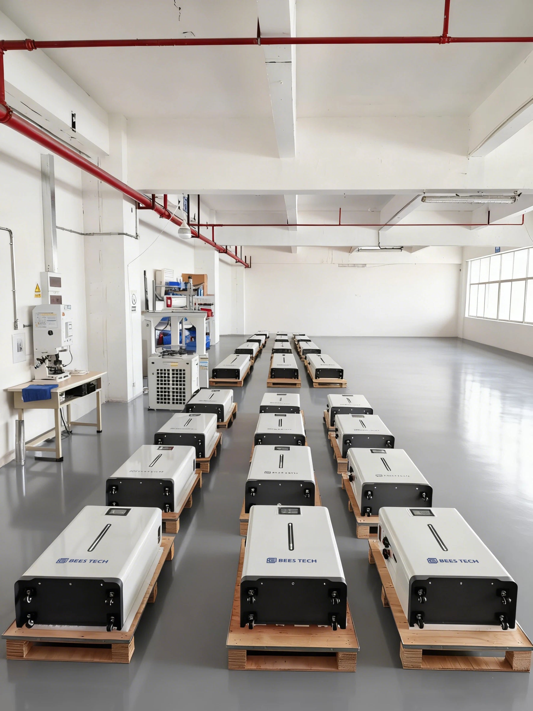 Bees Tech Eu Stock 51.2v 17kwh 16kwh 15kwh Battery Lithium Pack Tester Mb56 Lifepo4 Storage 15kwh Made China
