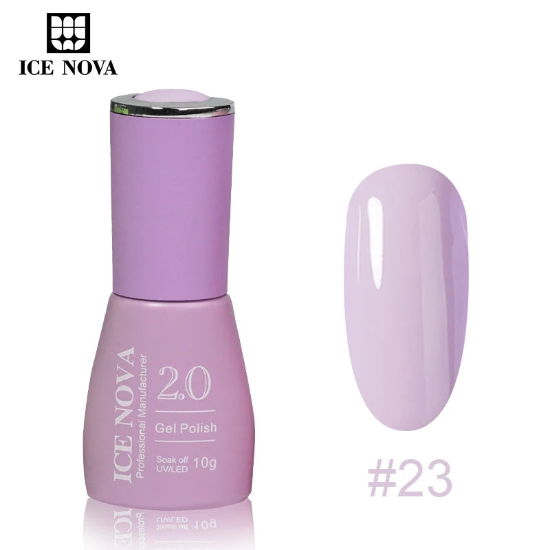 ICE NOVA Nails Gel Polish Set 8 Colours Professional Uv Gel Nail Kit 10ml Long Lasting Box for Hema/TPO Free Nail Supplies Salon