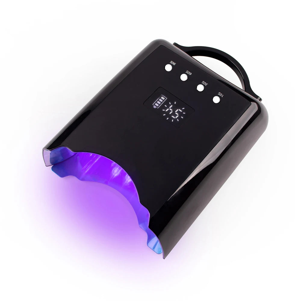 2025 Professional Hot Selling Pro Cure Rechargeable Cordless 78w Gel UV Led Nail Lamp With Removable Base Design