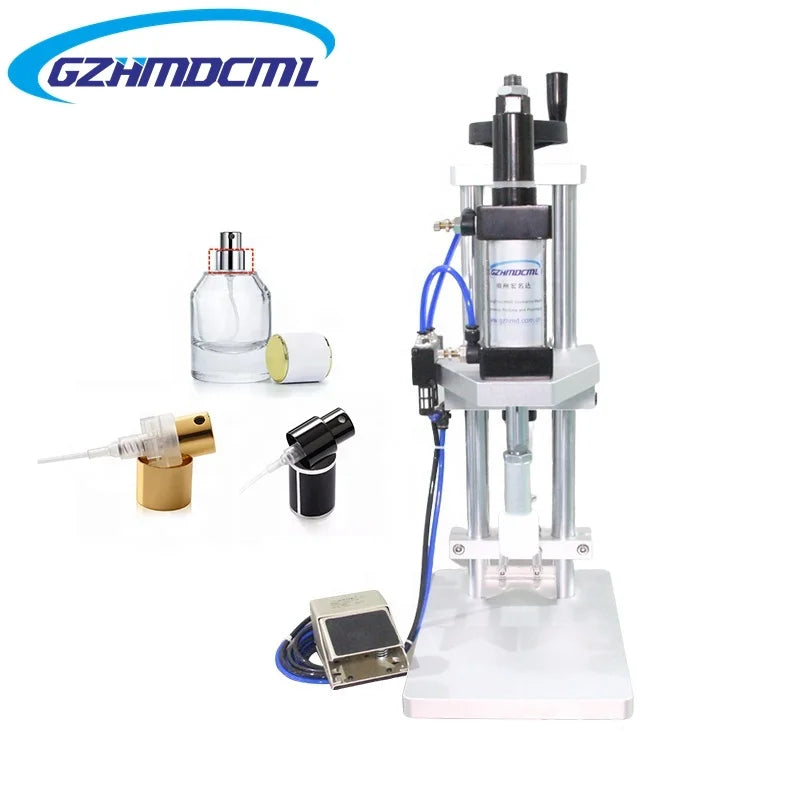 Pneumatic Perfume Glass Bottle Collaring Machine\Fragance Capper\Crimping Sealing Machine\Perfume Sprayer Crimper