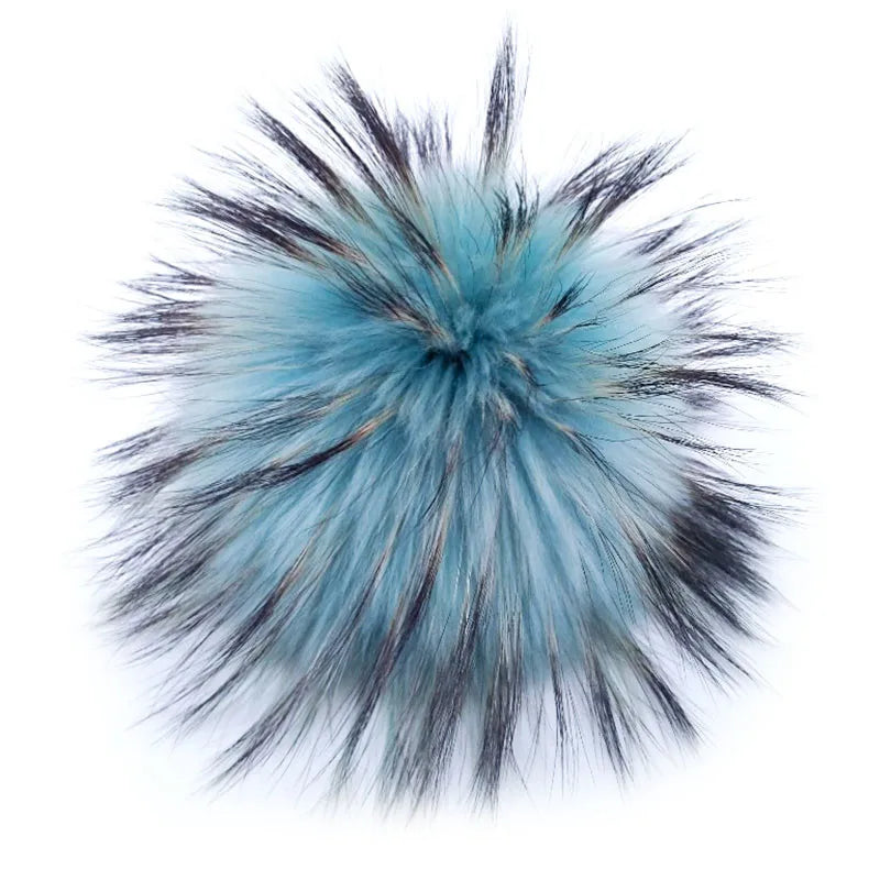 Wholesale Price Real Fur Pom Poms for Hats Real Mink Hair Fox Fur Nature Colors Custom Colors