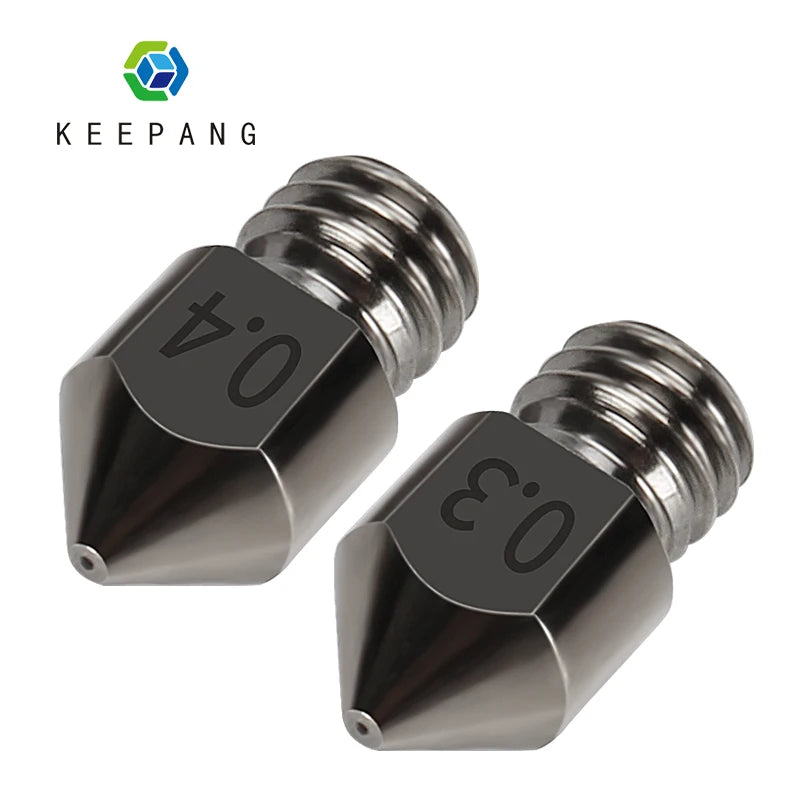1/2/3Pcs Hardened Steel Nozzle 0.4mm 3D Printer MK8 Nozzles Tool High Temperature Wear Resistant for Makerbot Creality Ender 3