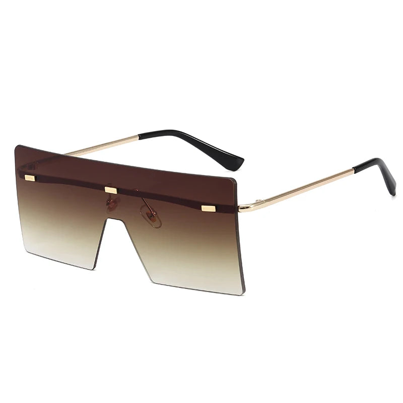 Superhot Eyewear 10239 Fashion Women Sun Glasses Oversized Square Rimless Sunglasses