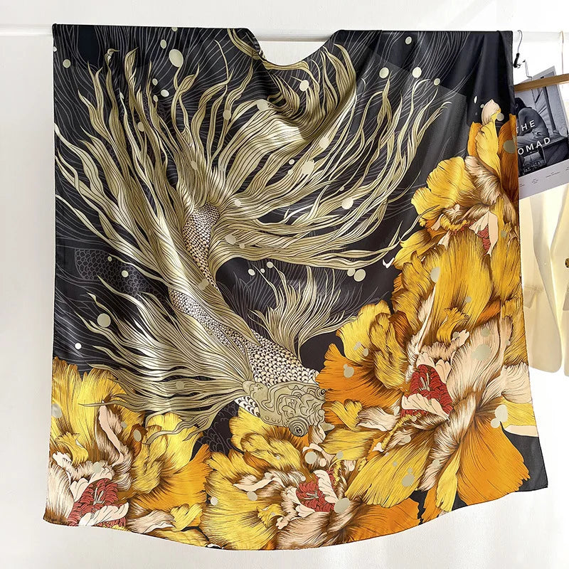 Wholesale High Quality Hot Women Square Scarf Shawls Designer Large Printed Muslim Scarves With 24 Available Patterns