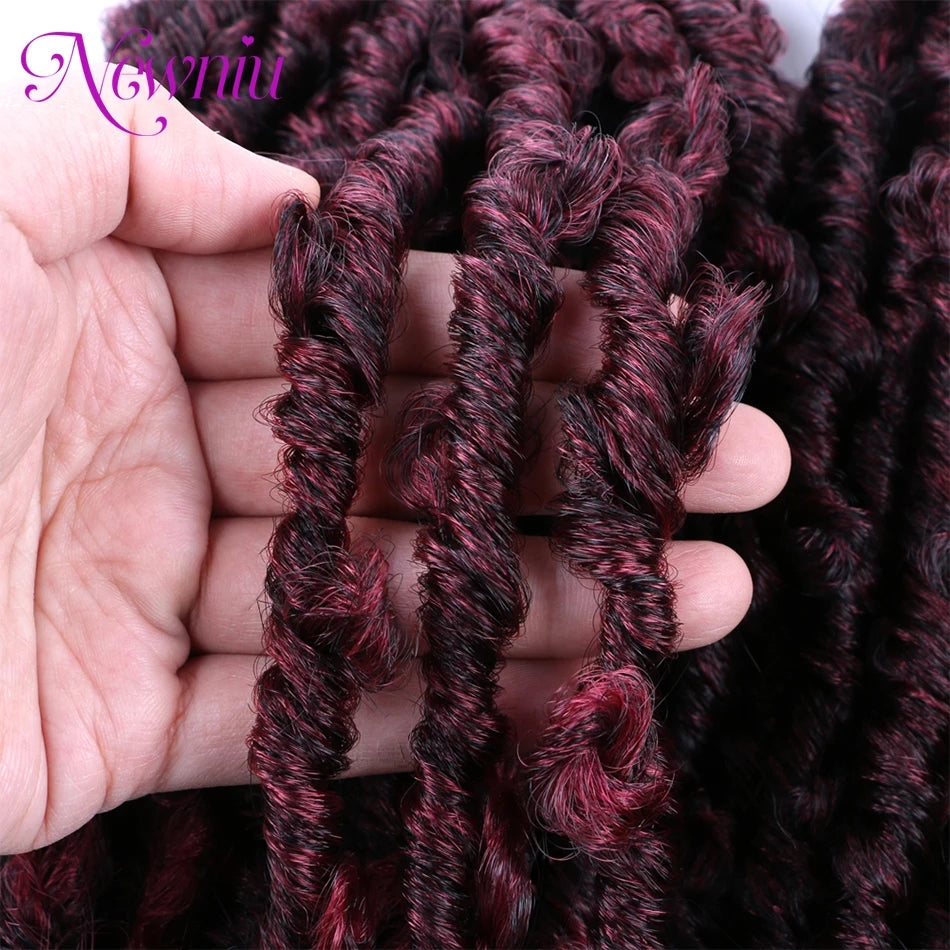 Butterfly Locs Crochet Braids Hair Synthetic Dreadlocks meche Faux Locs Crochet Hair Extensions for women braiding hair
