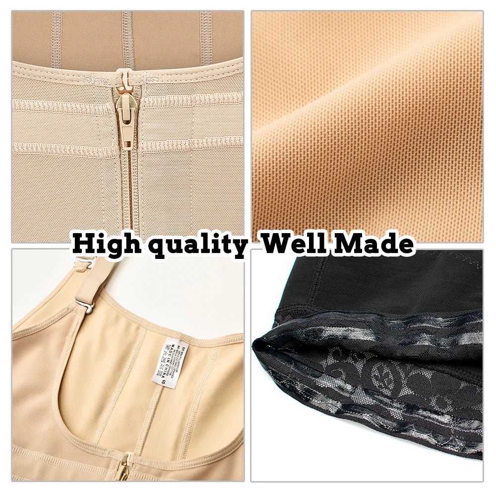 Private Label Stage 2 Post Op BBL Body Shaper Tummy Control Slimming Bodysuit Butt Lifter Breathable Colombian s 2 Pieces