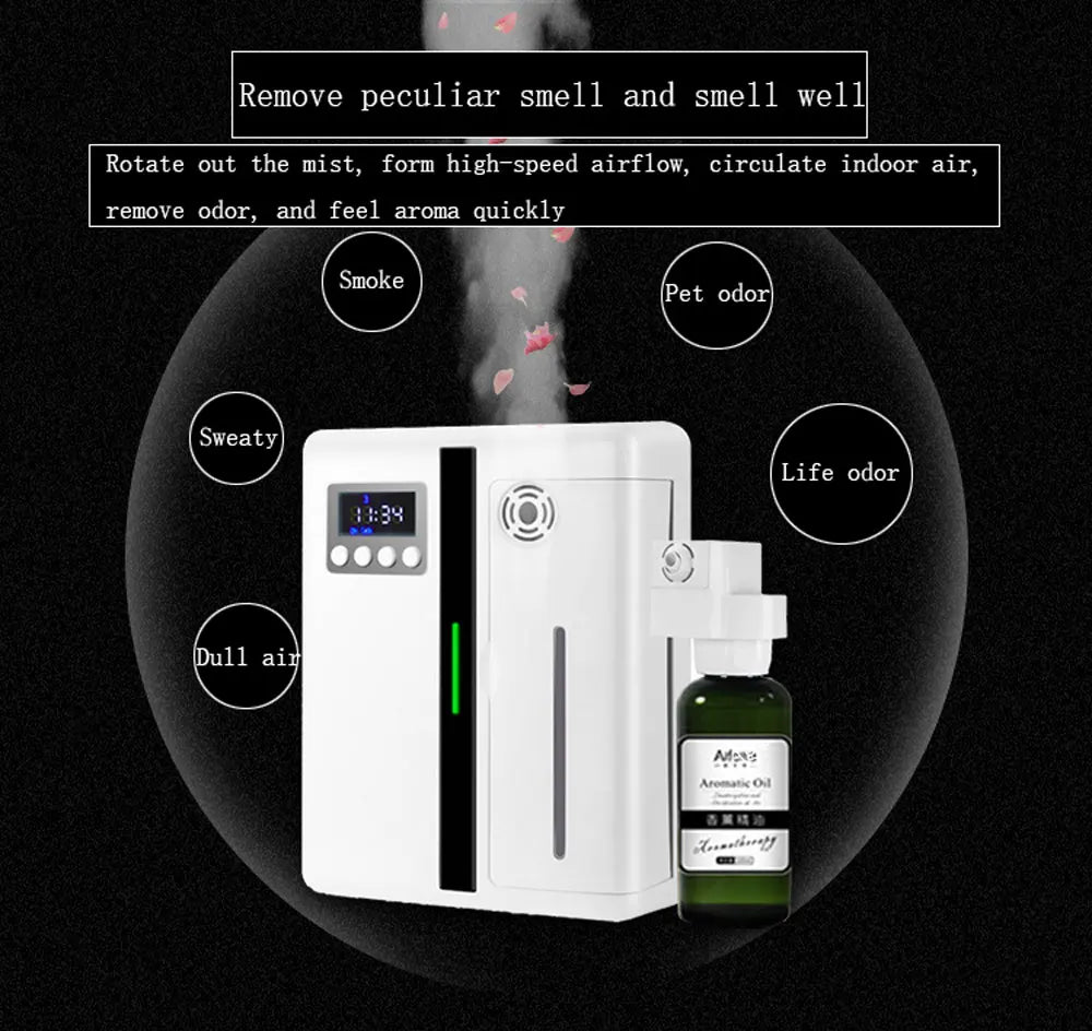 Wall Mounted Scent Air Machine For Home Waterless Essential Oil Diffuser Bluetooth Hotel Collection Diffuser For Room Spa Office