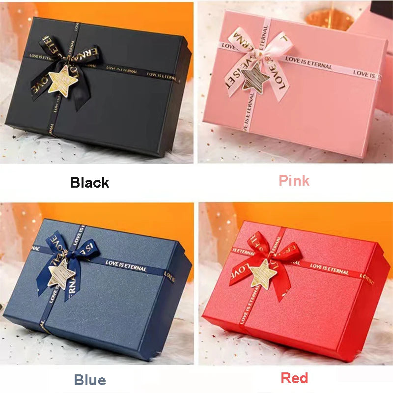Wholesale Bow Pink Women Perfume Scarf Lipstick Packaging Cardboard Gift Box Custom Luxury Elegant Christmas Gift Box Packaging