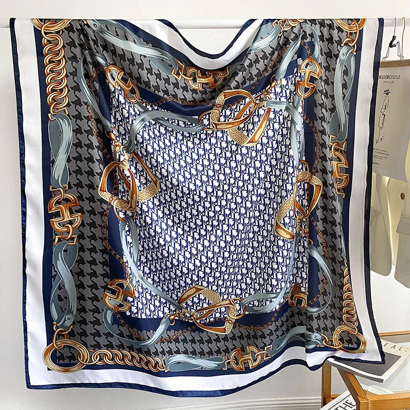 Wholesale High Quality Hot Women Square Scarf Shawls Designer Large Printed Muslim Scarves With 24 Available Patterns