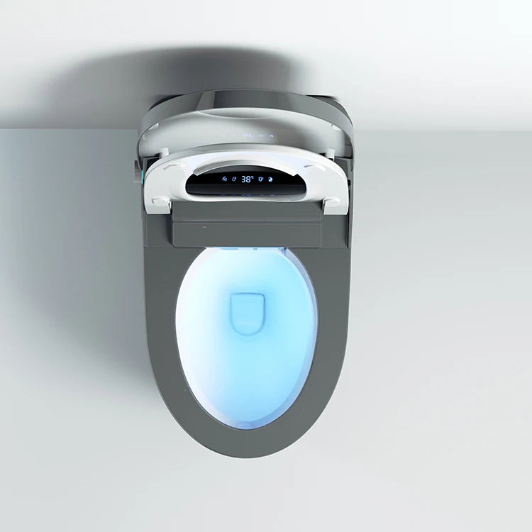 Automatic flushing without water tank integrated black electronic intelligence