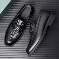 Trendy Men's 38-44 Business Casual Leather Shoes with Soft Breathable Non-slip Sole Slip-On Closure Autumn Season Formal Style