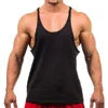 OEM Mens Y Back Tank Top Low Price Custom Print Cotton Stringer Gym Fitness Singlet Workout Muscle Bodybuilding Mens Tank Top