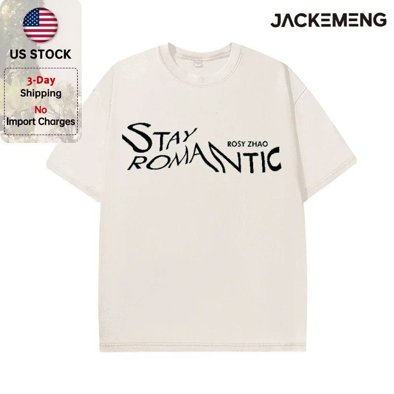 Oversized Vintage Retro Art Font Streetwear Print T Shirt USA Stock Wholesale Y2K Casual Tee