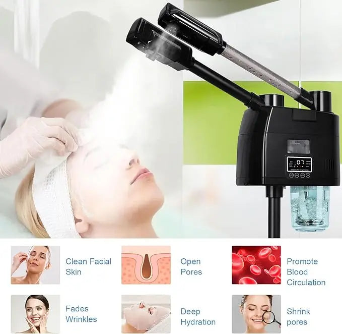 Hot & Cold Facial Spa Face Steamer Beauty Skin Care Professional Facial Steamer Salon Equipment