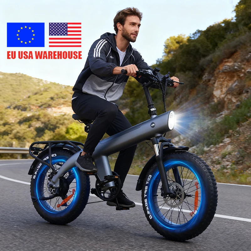 2025 New Popular Battery Bicicletta Elettrica Bikes-elektro Drive 20 Inch Fat Tire Electric Bike Full Suspension Mtb City Ebike
