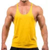 OEM Mens Y Back Tank Top Low Price Custom Print Cotton Stringer Gym Fitness Singlet Workout Muscle Bodybuilding Mens Tank Top