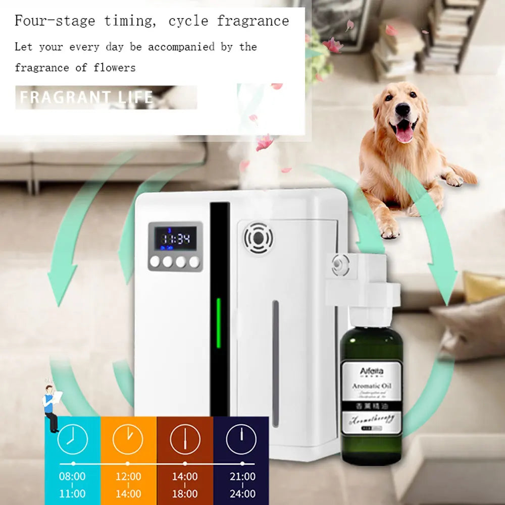 Wall Mounted Scent Air Machine For Home Waterless Essential Oil Diffuser Bluetooth Hotel Collection Diffuser For Room Spa Office