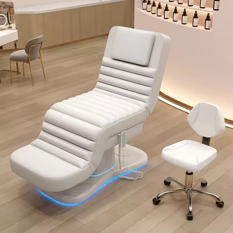 HICOMED Wholesale PU Leather 3 Motors Electric Healthy Club Tattoo Massage Table Adjustable Facial Eyelash Salon Spa Beauty Bed