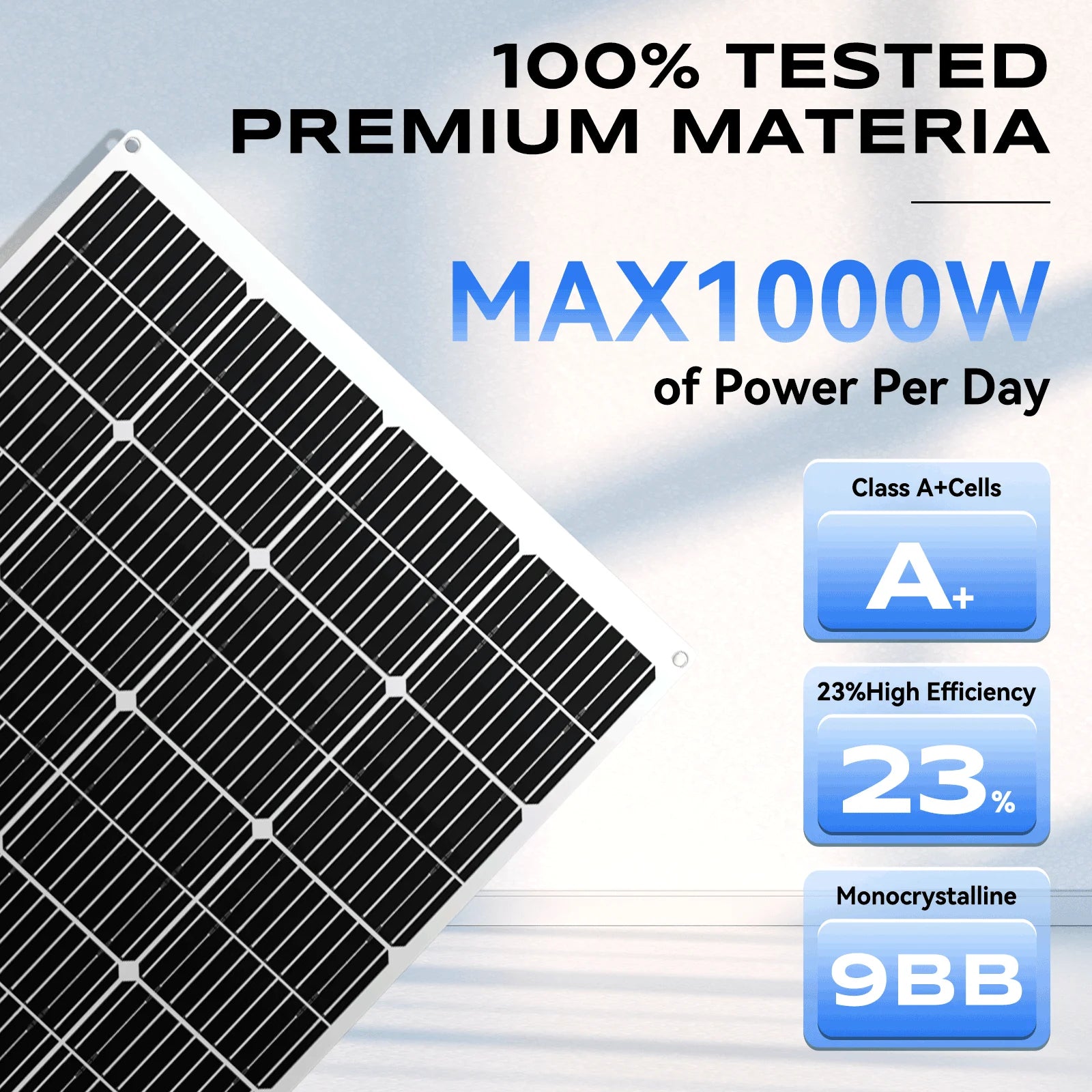 High Efficiency Light Weight Solar PV Panel Portable Flexible Monocrystalline 200W Flexible Solar Panel with Factory Price