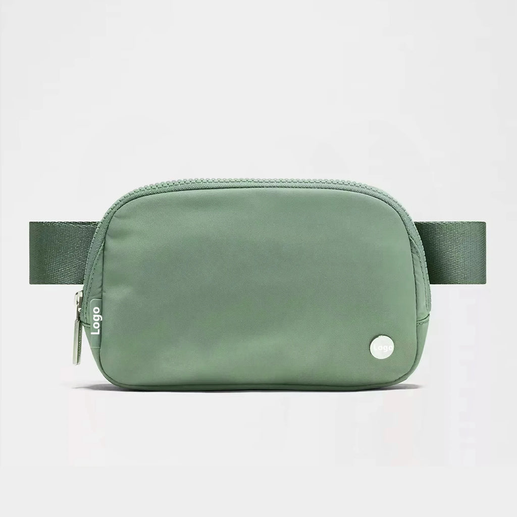 USA Oversea Warehouse 1L Nylon Waterproof Chest Bag Fanny Pack Waist Bag Belt Bag Crossbody Waist Belt Sport Workout Waist Bag