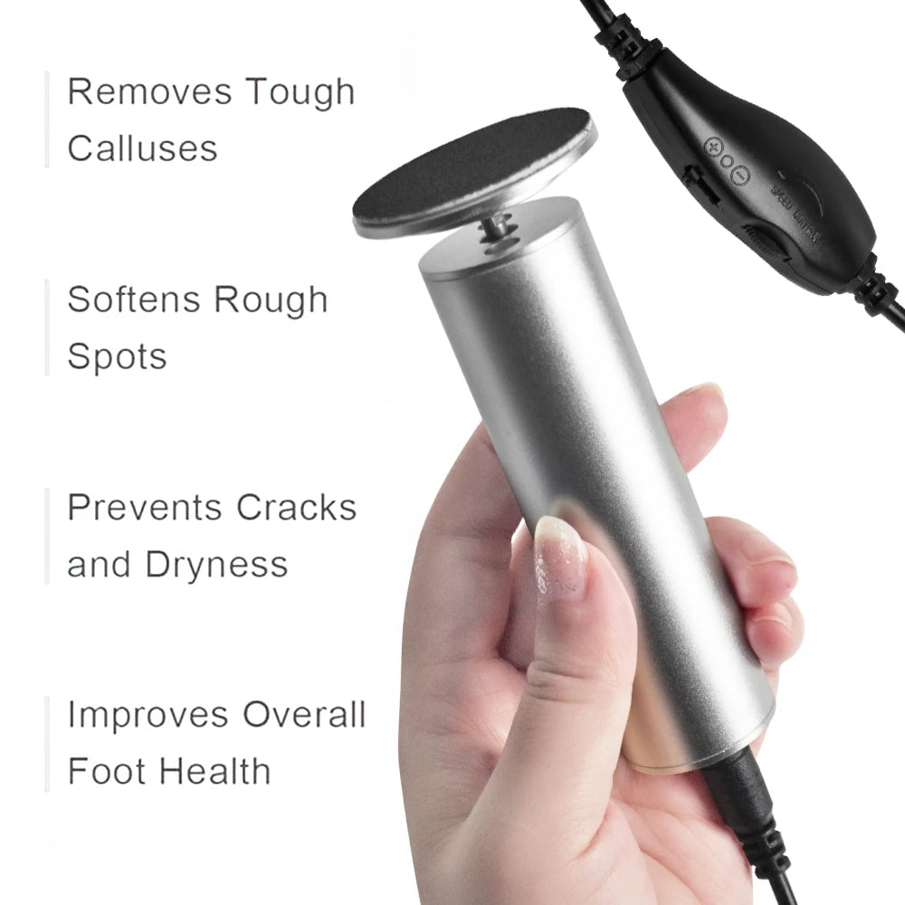 Adjustable Speed Foot Sander Pedicure Tool Dead Skin Scrubber Electric Foot Callus Remover