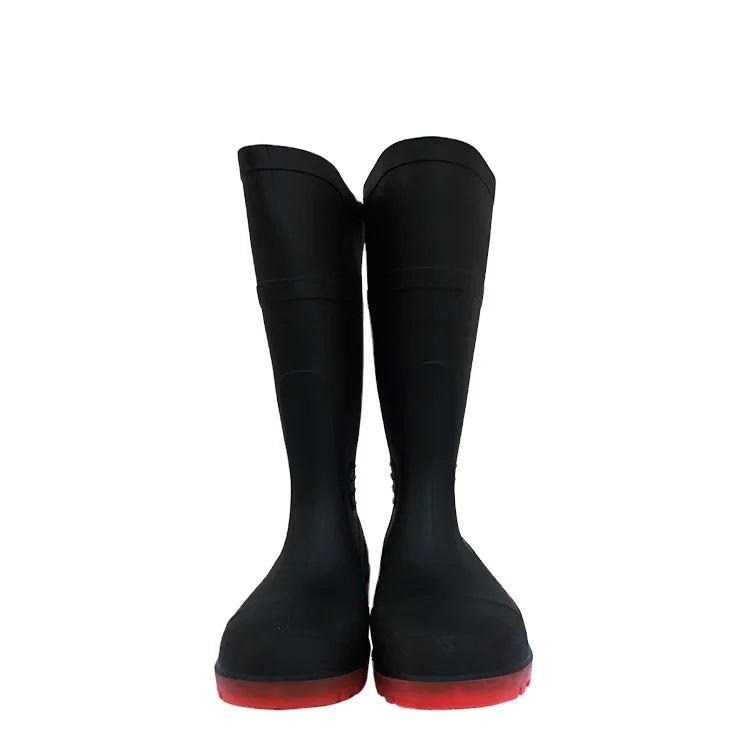 Waterproof Safety Gum Boots Anti-slip Anti-puncture Construction Work Boot Steel Toe Industrial Safety Shoes Rain Boots for Men