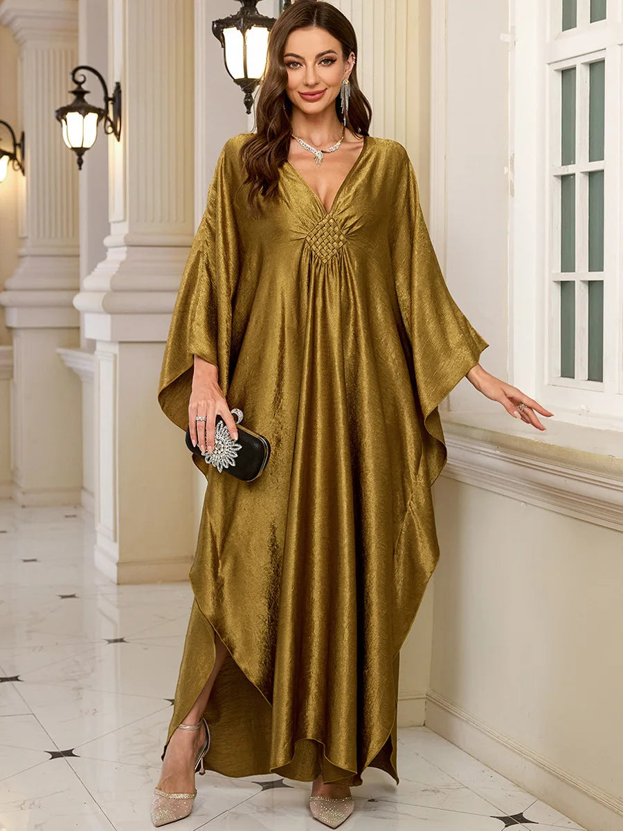Muslim Loose Beach Dress Women's Sun Protection Clothing Vacation Large Size Robe Bikini Cover-up