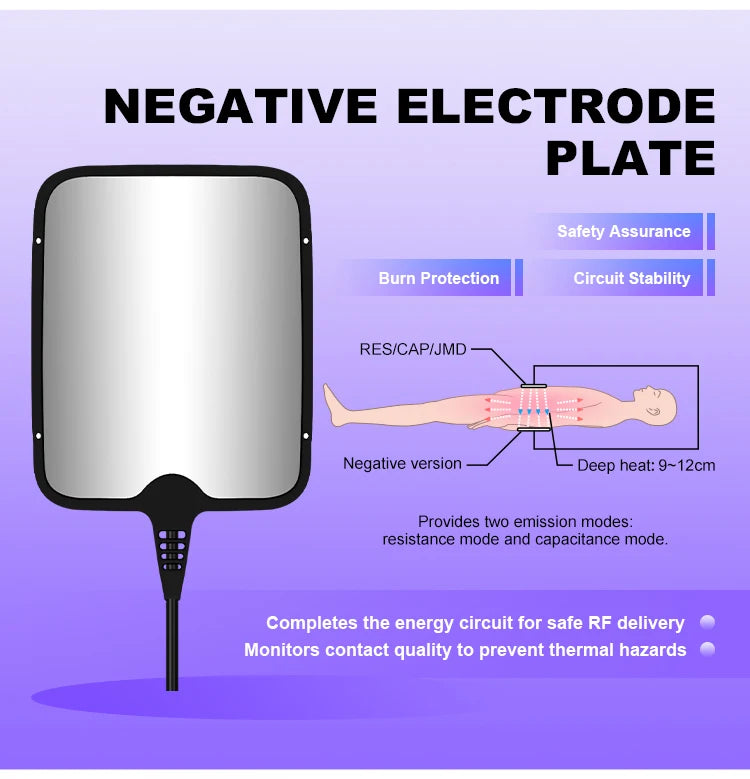 Upgrade 448KHZ RF Tecar Therapy RET CET Diathermy Fat Removal Machine Anti-Cellulite Relieve Pain Home Appliance Muscle Massager