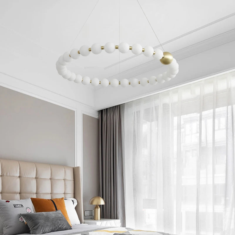 All Copper Post-Modern Household Living Room Chandelier Modern Minimalist Light Luxury Creative Personality Net Red Children’s