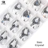 Super Shiny Multi-Color Glass Stone Sew-On Rhinestones for Evening Dress Necklace Earrings Bag Shoes-Special Shape Technique