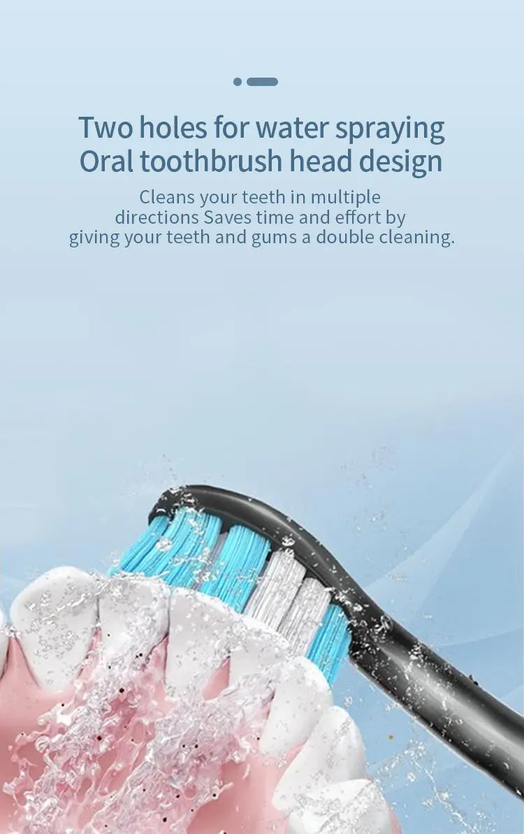 Sonic 3 In1 Electric Toothbrush USB Rechargeable Washable Whitening Teeth Adult Electronic ToothBrush