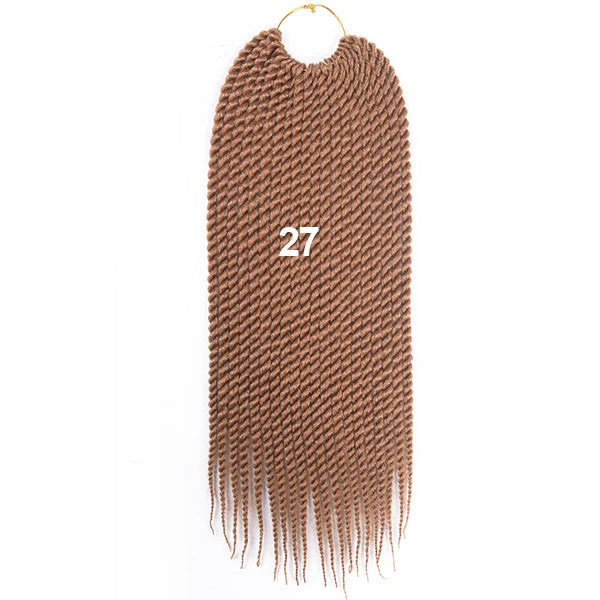 TOMO 14" 18" 22" 22 Roots Synthetic Senegalese Twist Hair Crochet Braids Crochet Hair Extensions Ombre Red Braiding