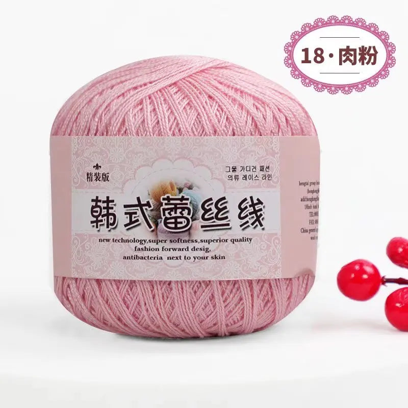 Korean Handmade Knitted Sweater Coaster Jacket DIY Baby Pure Cotton Yarn Carded Dyed Anti-Pilling