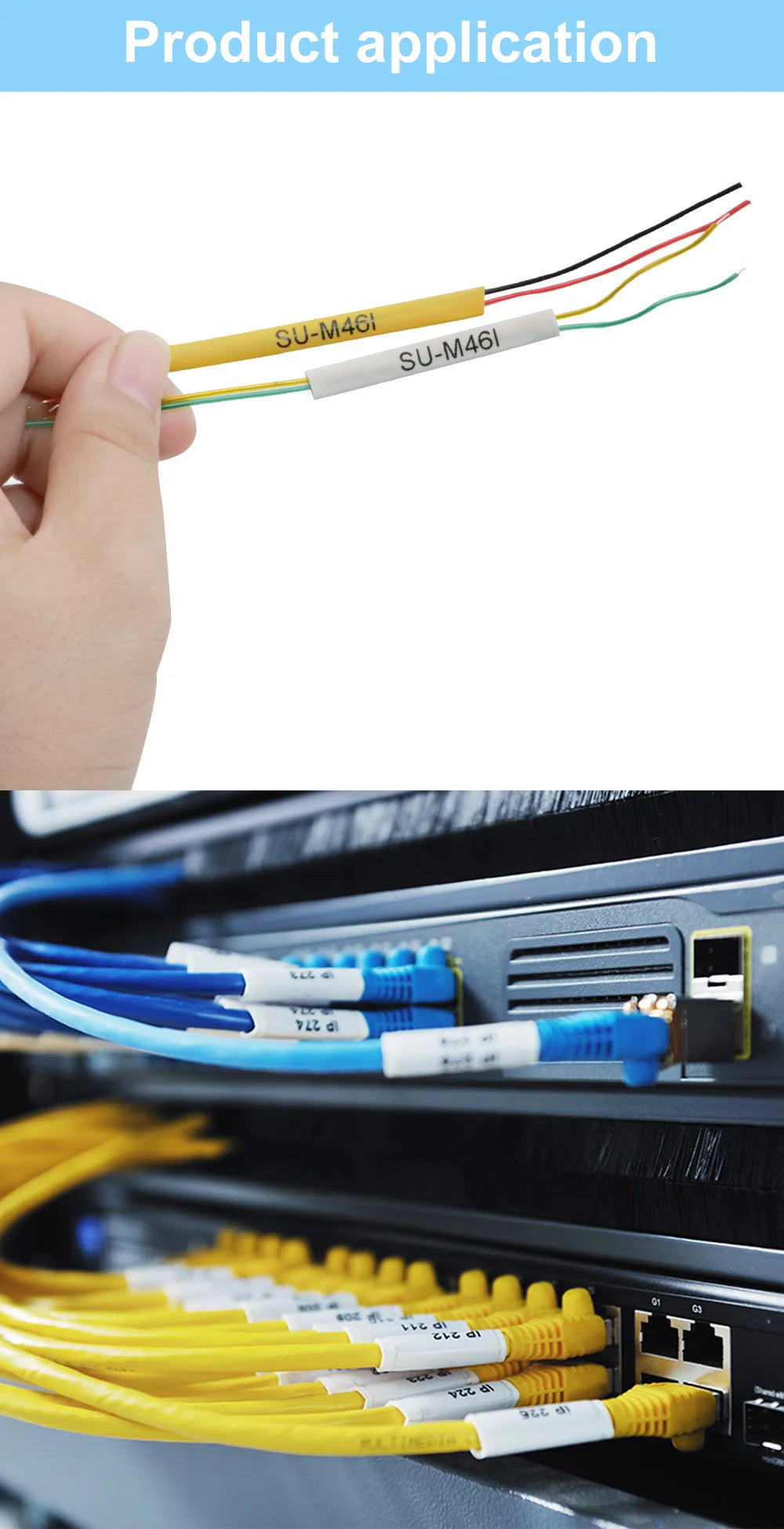 Compatible Brother Heat Shrink Tube Tape HSe-231 HSe-211 HSe-221 HSe-631 for P-touch PT-E550W E300 E500 P750WVP P900 P950W 7600