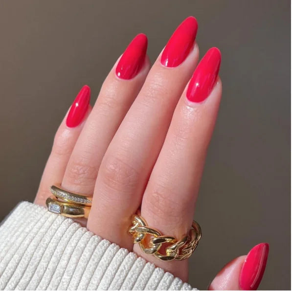 Wholesale 24 Pcs Short Round Nail Tips in Solid Color Simple Press on Nails Artificial Fingernails Candy False Nails 3100