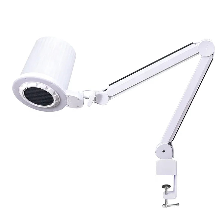 2088 Professional Manicure Vacuum Cleaner Built-in Led Lamp Pedicure Hood Quiet Nail Dust Collector for Manicurist Table