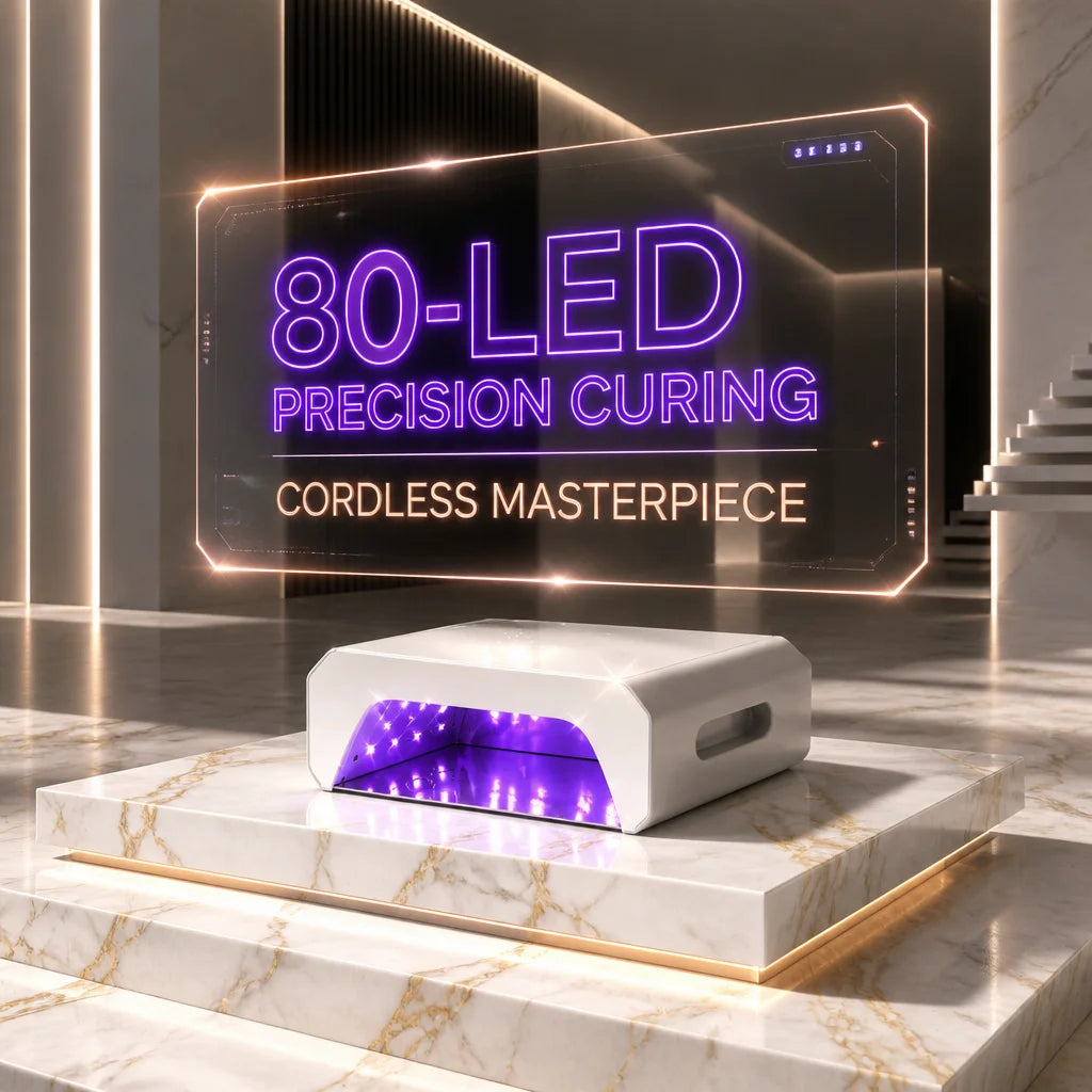 Ships Within Three Days  UV LED Nail Lamp Rechargeable, Cordless 60W Nail Dryers for Gel and Regular Polish