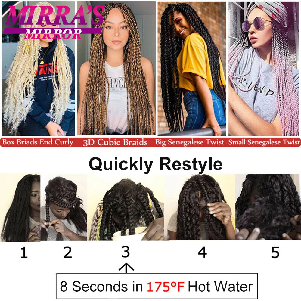 Synthetic Braiding Hair Brown Ombre Hair Extensions Professional Braid Hair for Crochet Twist Braids Soft Yaki Texture