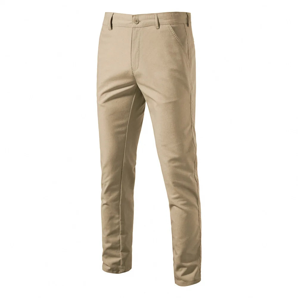 Wholesale New Breathable Straight Youth Solid Color Versatile Men's Pants Sehe Fashion