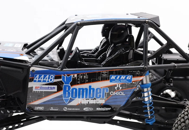 RR10 Bomber 1/10 4WD Rock Racer RTR RC Rock Crawler with Spektrum Radio System LED Lights and Full Tube Chassis AXI03016