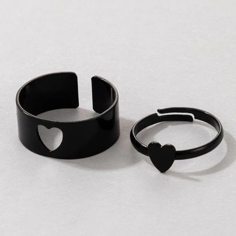 Trendy Gold Butterfly Rings for Women Men Lover Couple Rings Set Friendship Engagement Wedding Open Rings N2203181
