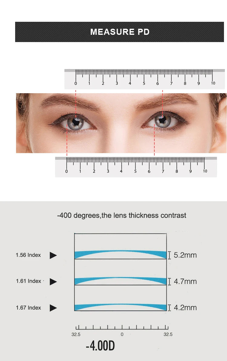 Quality Anti Blue 1.56 1.61 1.67 Prescription CR-39 Resin Aspheric Eye Glasses Lenses Myopia Hyperopia Progressive Optical Lens