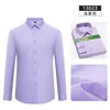Bamboo Fiber Shirt  Long Sleeved Shirt Solid Color Elastic Non Ironing Professional Clothing Flip Collar Single Breasted Shirt