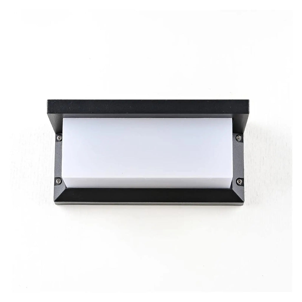 Modern Minimalist Waterproof Black Garden Outdoor Wall Lamp  for Garden Courtyard Villa Bedroom Living Room