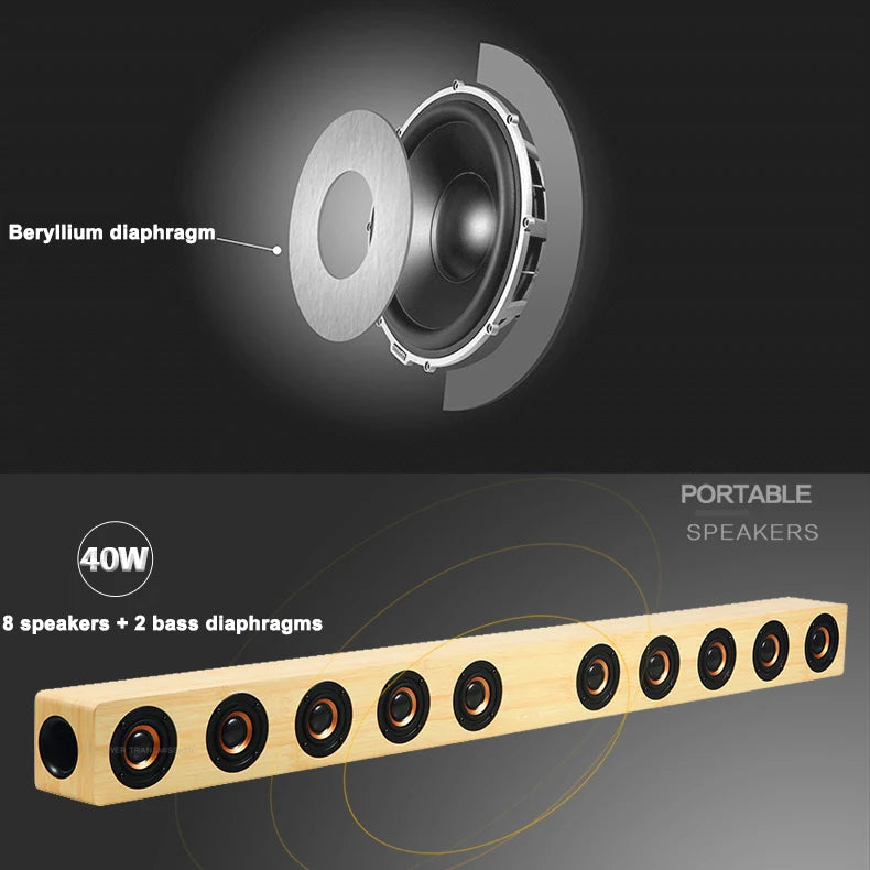 Sound Bars for TV with Subwoofer Deep Bass Soundbar 2.1 CH Home Audio Surround Sound Speaker System for TV