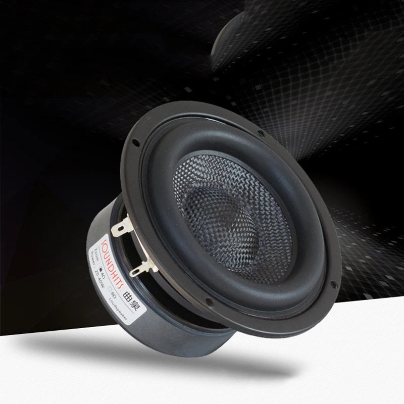 4 Inch Woofer Subwoofer Speaker Unit HIFI 4ohm 40W Fiberglass Woven Basin Deep Bass Loudspeaekr Large Magnetic
