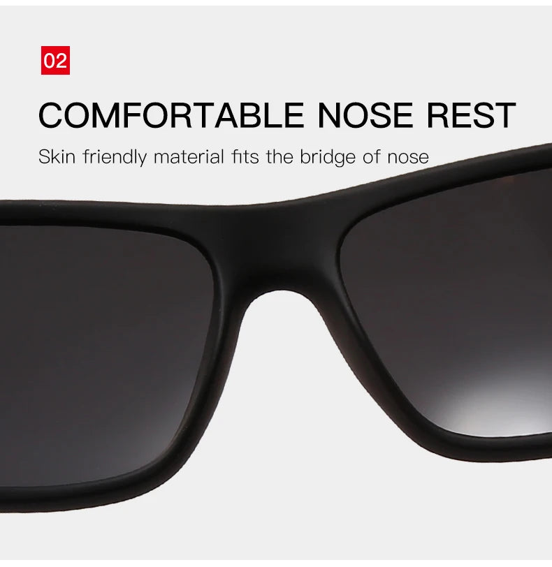DOHOHDO New Luxury Polarized Sunglasses Men Car Driving Anti-Glare Sun Glasses For Male Colorful Film Series UV400 Gafas De Sol