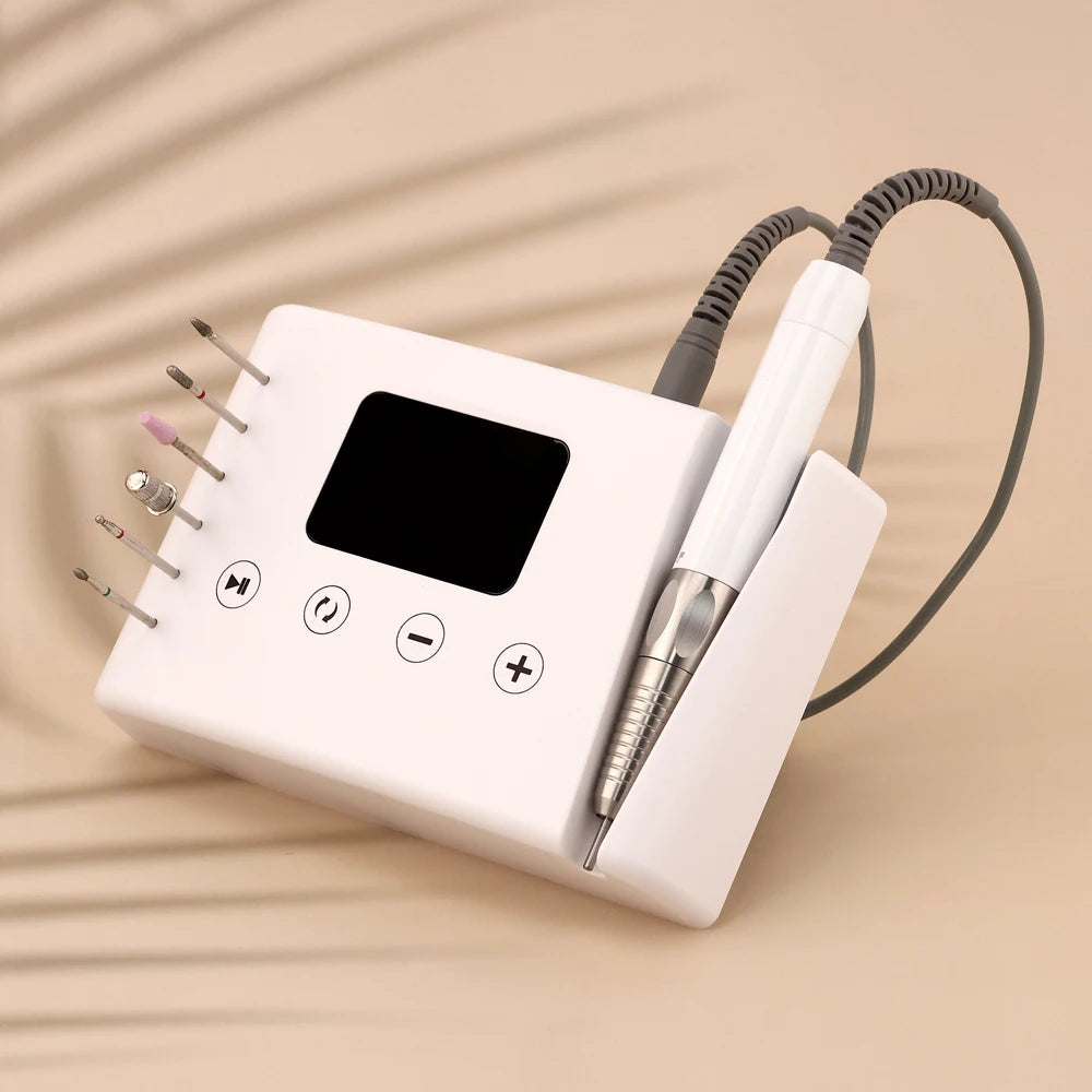 2026 Wholesale OEM Customized Logo Nail Drill 85W Brushless 35000RPM New Design Manicure Cordless E-file Machine