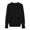 KAR&OT ZA 2024 Autumn New Fashion Temperament All-match Pullover Round Neck Long-sleeved Knitted Sweater 8851170